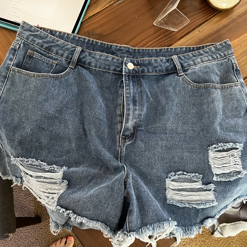 Denim shorts
